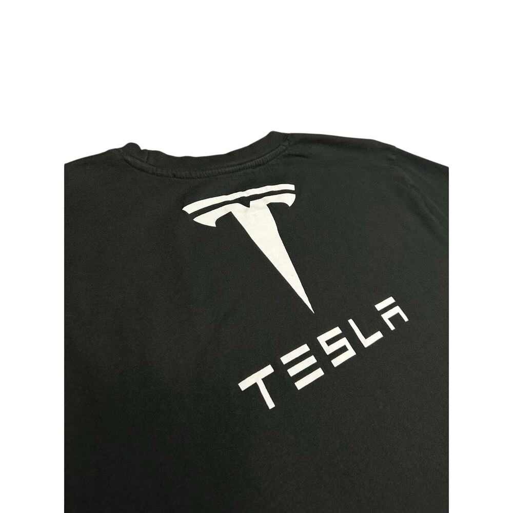 Tesla T Shirt Mens 2XL Black Motors Space X Elon Musk Cybertruck Cyberbeast